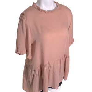 NEW Orange creek dusty pink soft ruffle sleeve